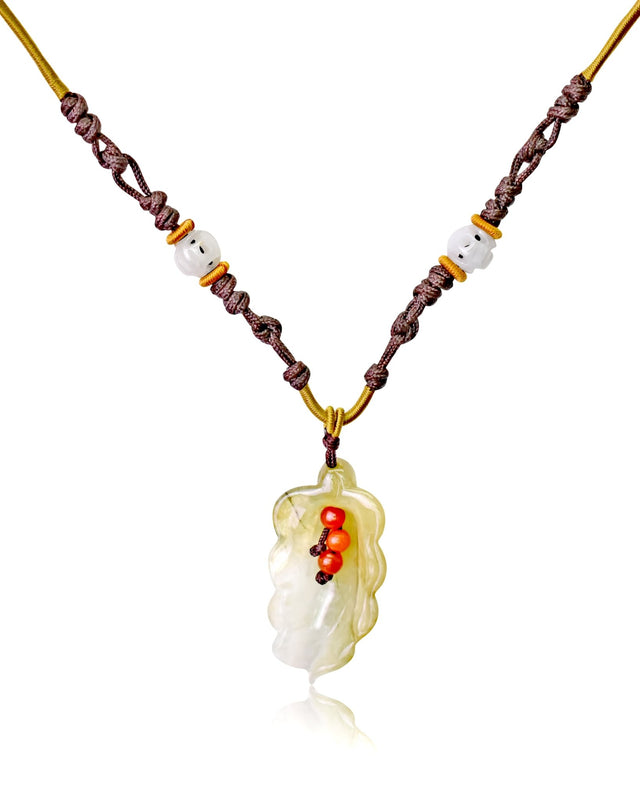 Chic sweet pea necklace a April birth month jewellery with jade gemstone a thoughtful birthday gift for harmony and grounding