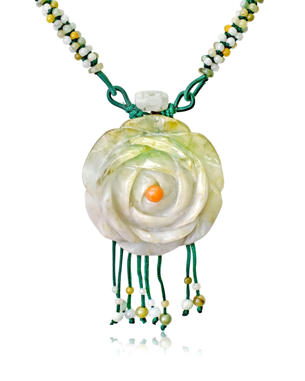Classic jade rose necklace – a perfect engagement gift