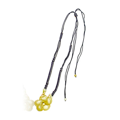 Clematis flower handcrafted necklace for women bringing harmony and heartfelt wishes birthday gift