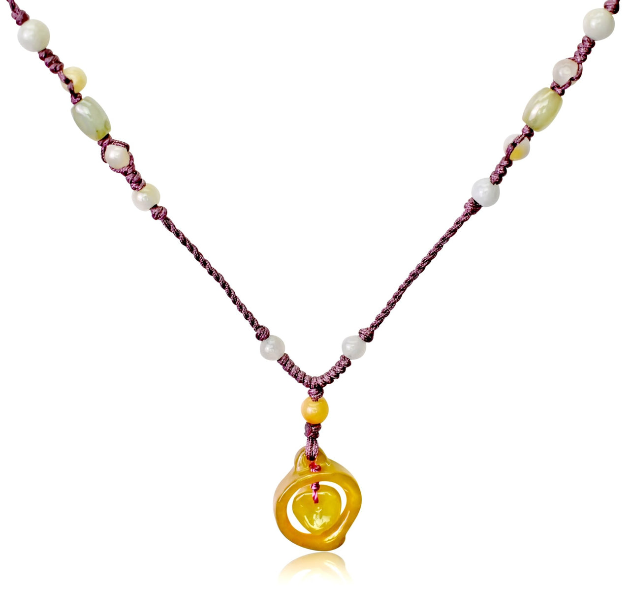 Cute Heart Necklace Filled with Love a Romantic Jade Necklace Perfect for Valentine’s Day