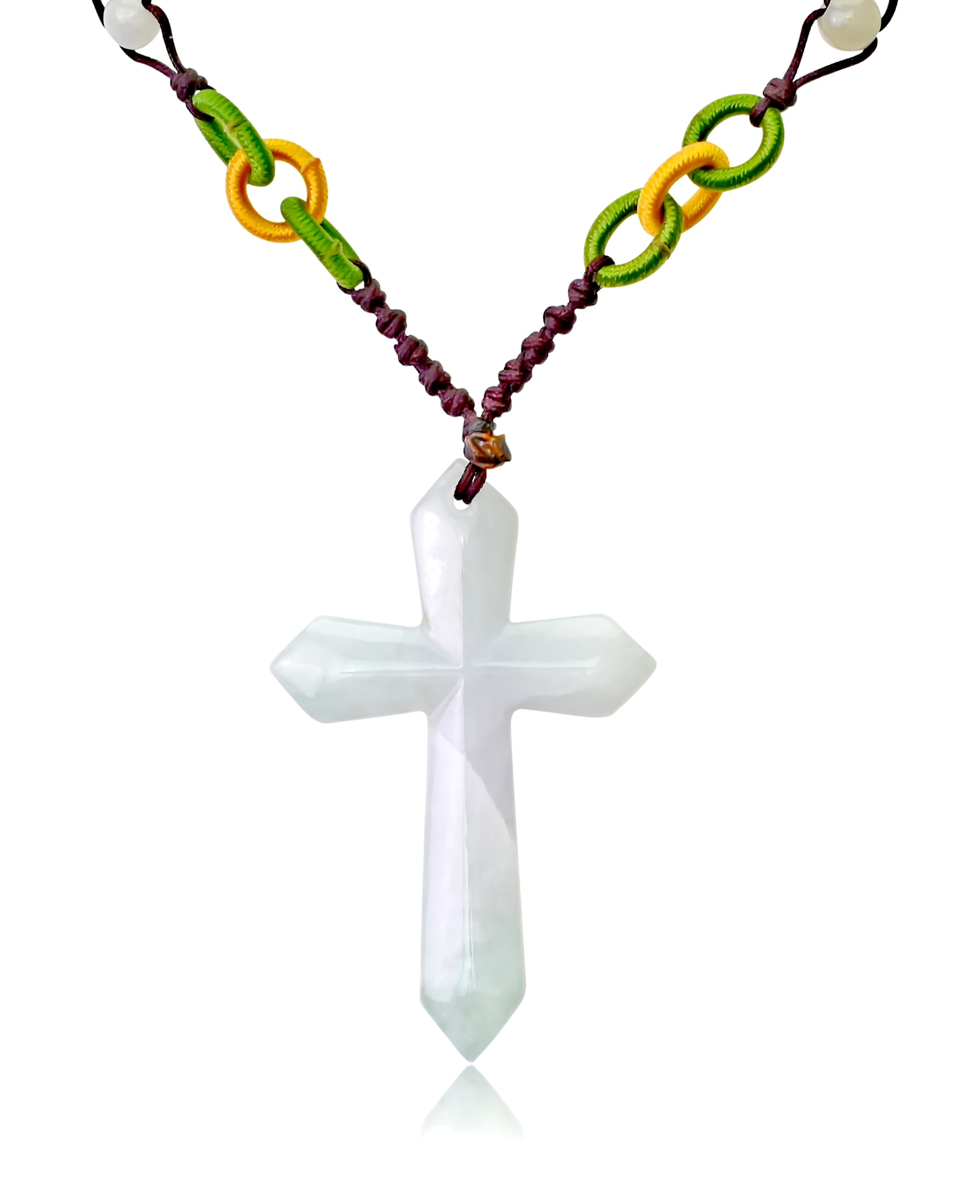 Uncover Faith with a Bold Cross Jade Necklace