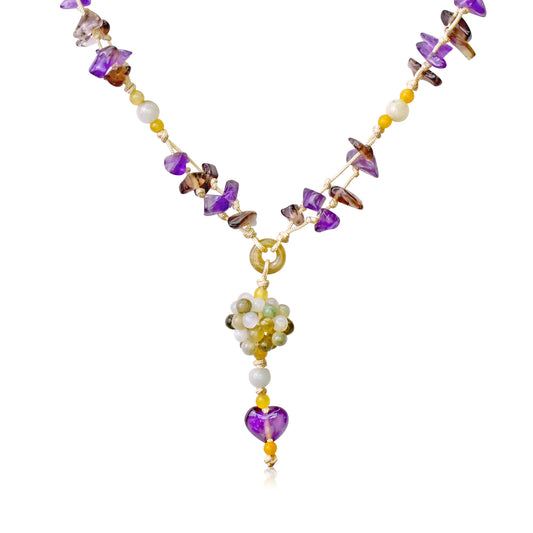 Add Sparkle to Any Outfit with a Amethyst Heart Gemstone Necklace