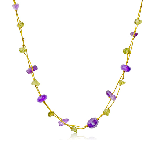 Shine with this Uniquely Colorful Handmade Gemstone Necklace