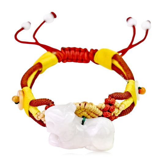 A Unique Gift: Tiger Chinese Zodiac Handmade Jade Bracelet