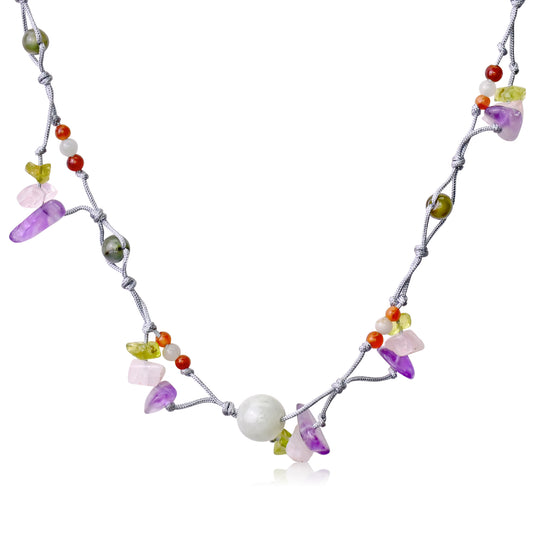 Add Color to Your Look with a Burst of Radiant Jade Beads Necklace