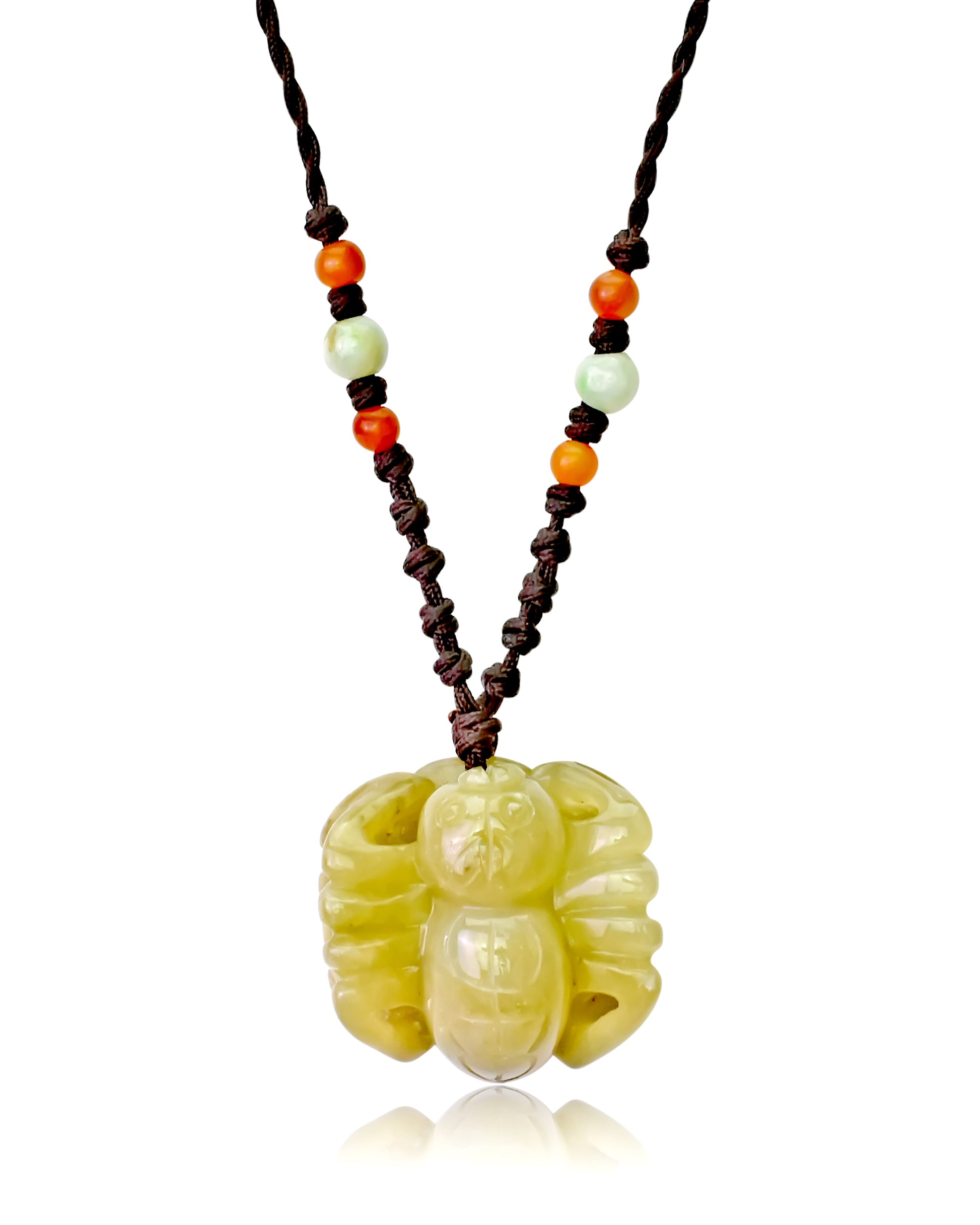 Wear Your Good Luck Charm - The Spider Jade Necklace