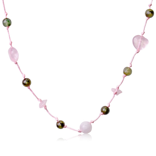 Add a Touch of Glamour to Your Outfit: Rose Quartz Beads Necklace
