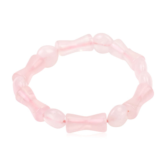 Transform Your Look with a Translucent Rose Quartz Beaded Bracelet