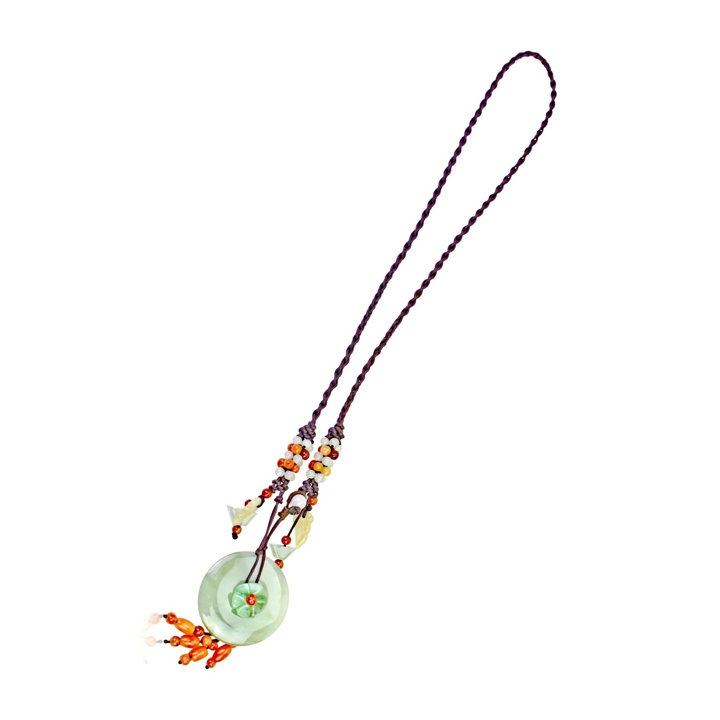Enjoy the Natural Beauty of Jade with PI Pendant Necklace