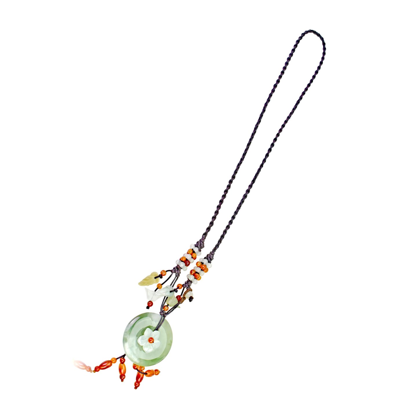 Enjoy the Natural Beauty of Jade with PI Pendant Necklace