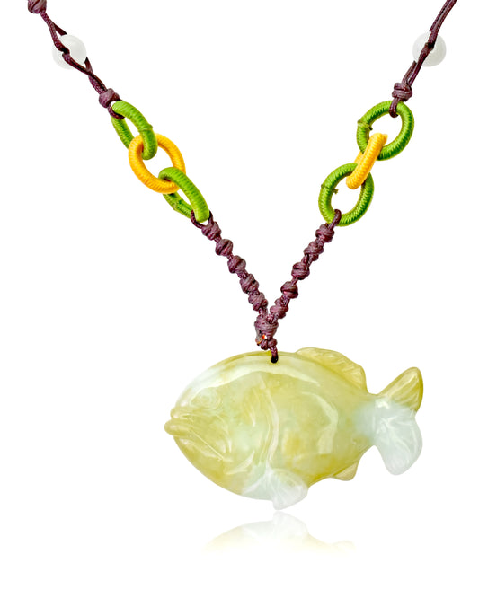 Get a Unique Handcrafted Fish Jade Necklace to Celebrate the Sea