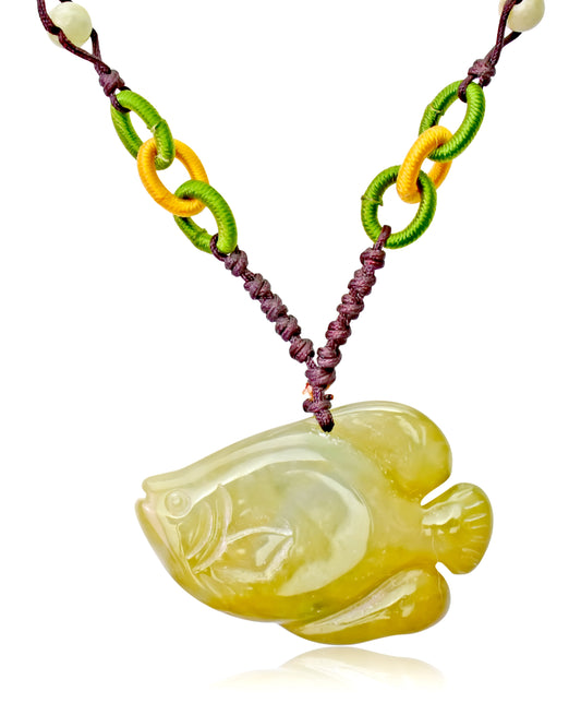 Look Regal with Redeer Sunfish Handmade Jade Necklace