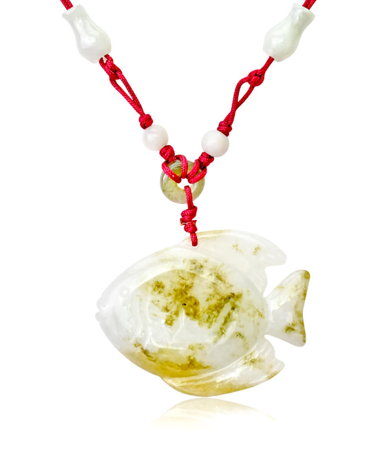 Get Noticed with the Royal Fish Handmade Jade Necklace