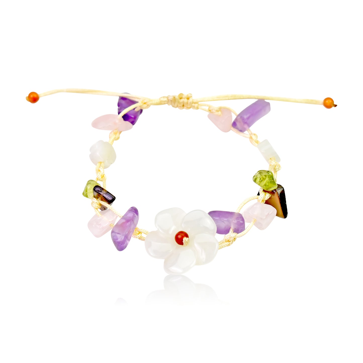 Adorn Yourself in the Dainty Cherry Blossom Gemstone Bracelet