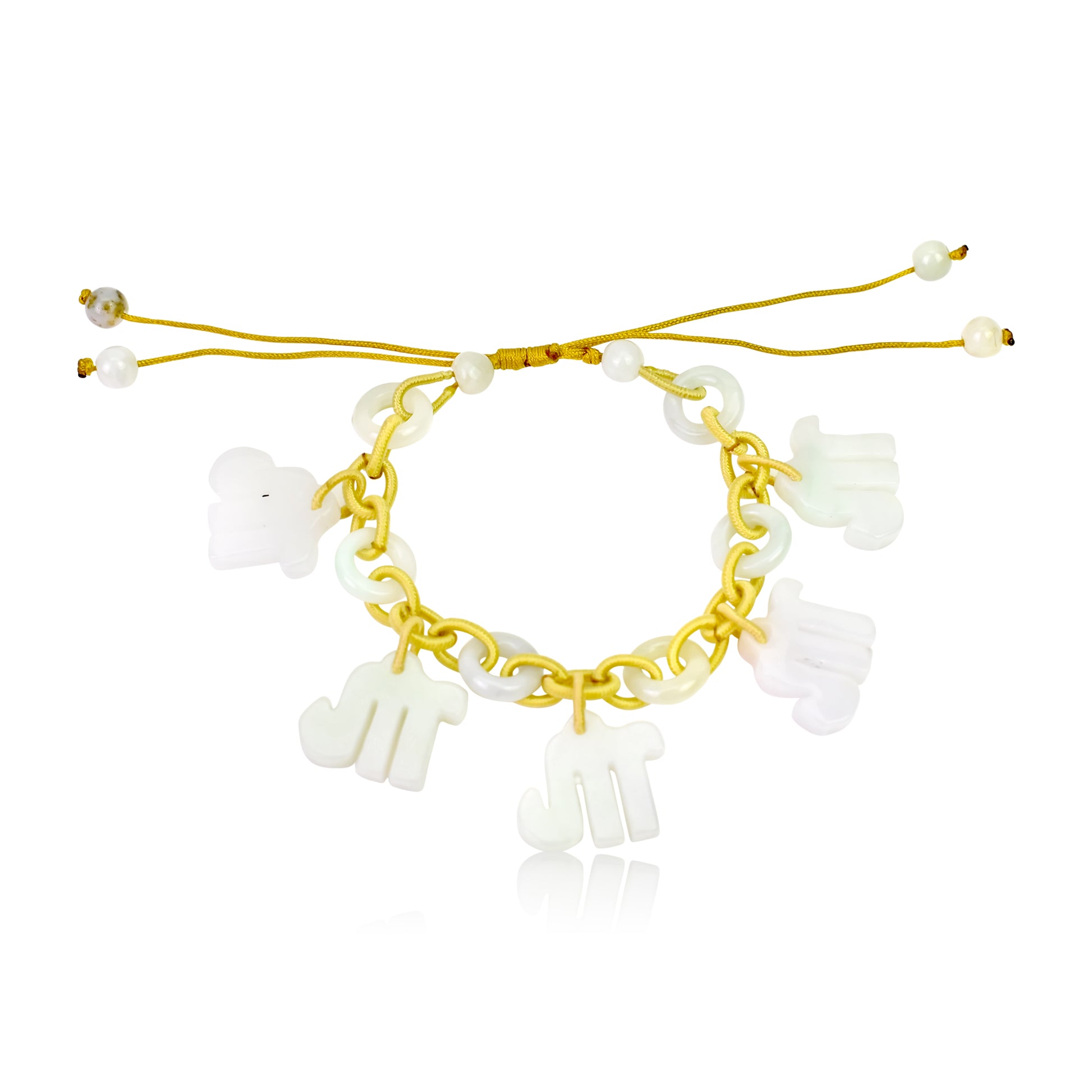 Celebrate Your Scorpio Personality with a Jade Bracelet made with Yellow Cord