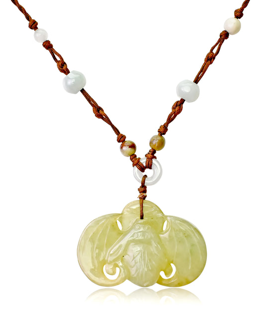 Look Great and Feel Lucky with the Bat Feng Shui Jade Necklace