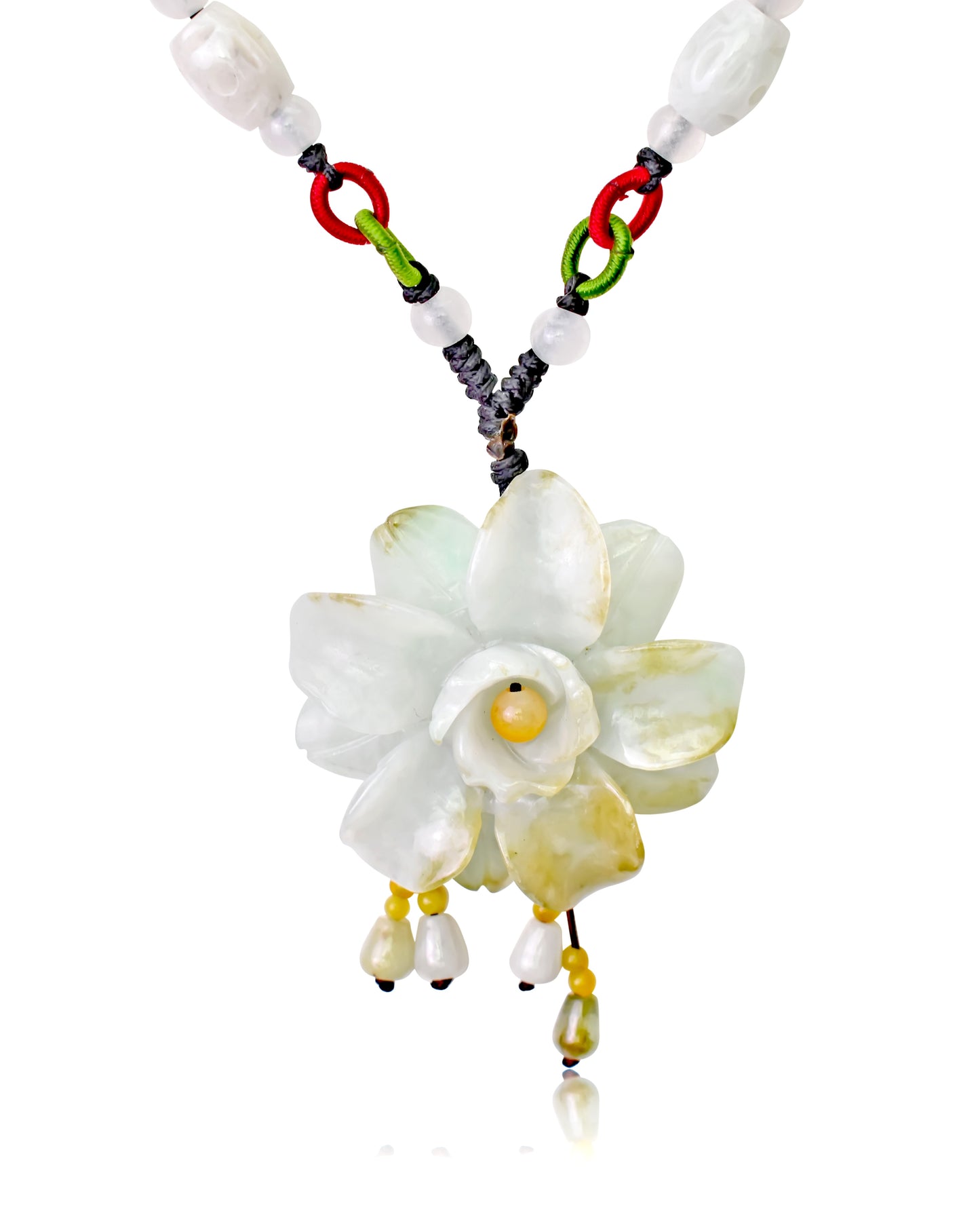 Wear the Symbol of Romantic Love with Camellia Flower Jade Necklace