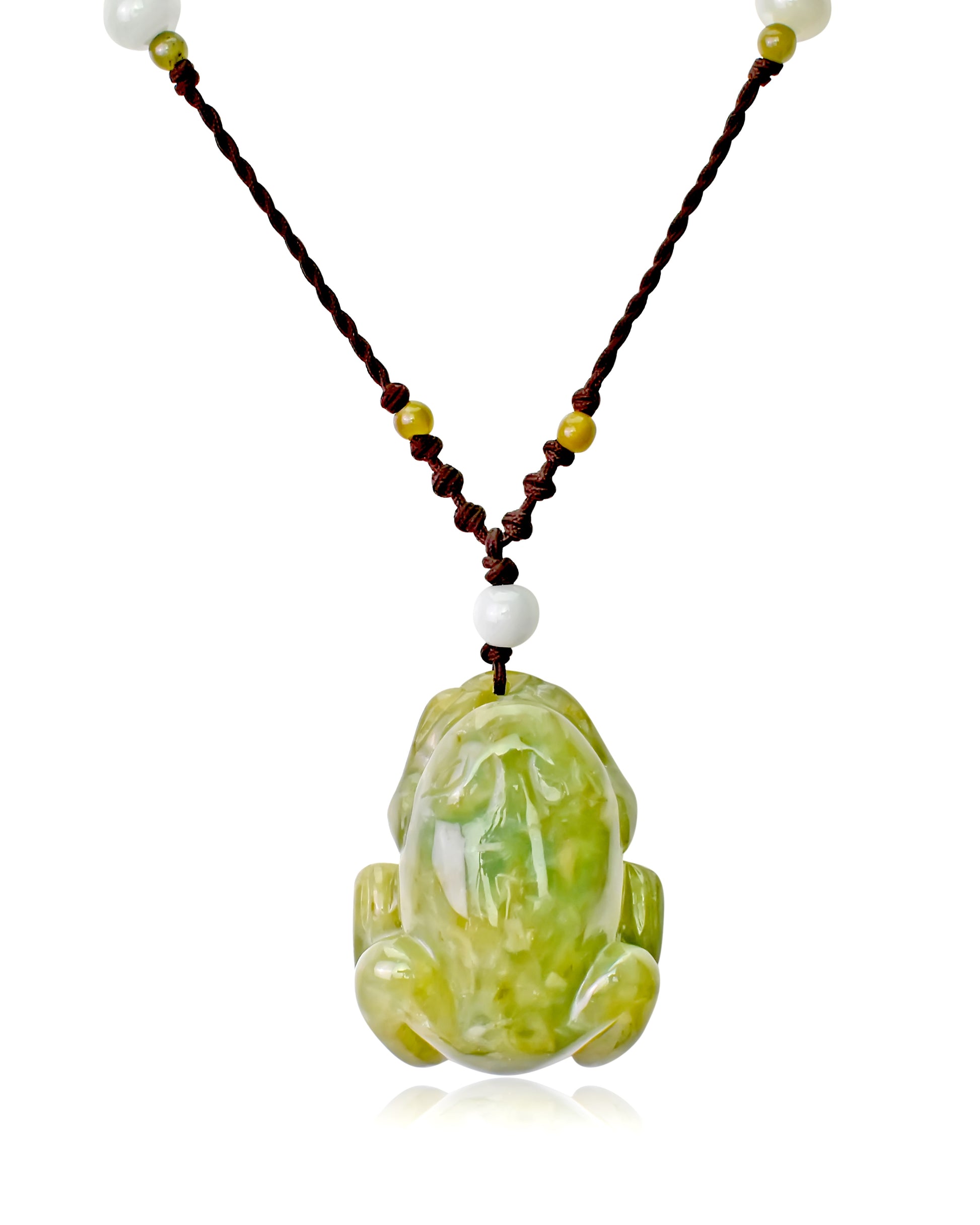 Wear the Power of Nature – Frog Handmade Jade Necklace