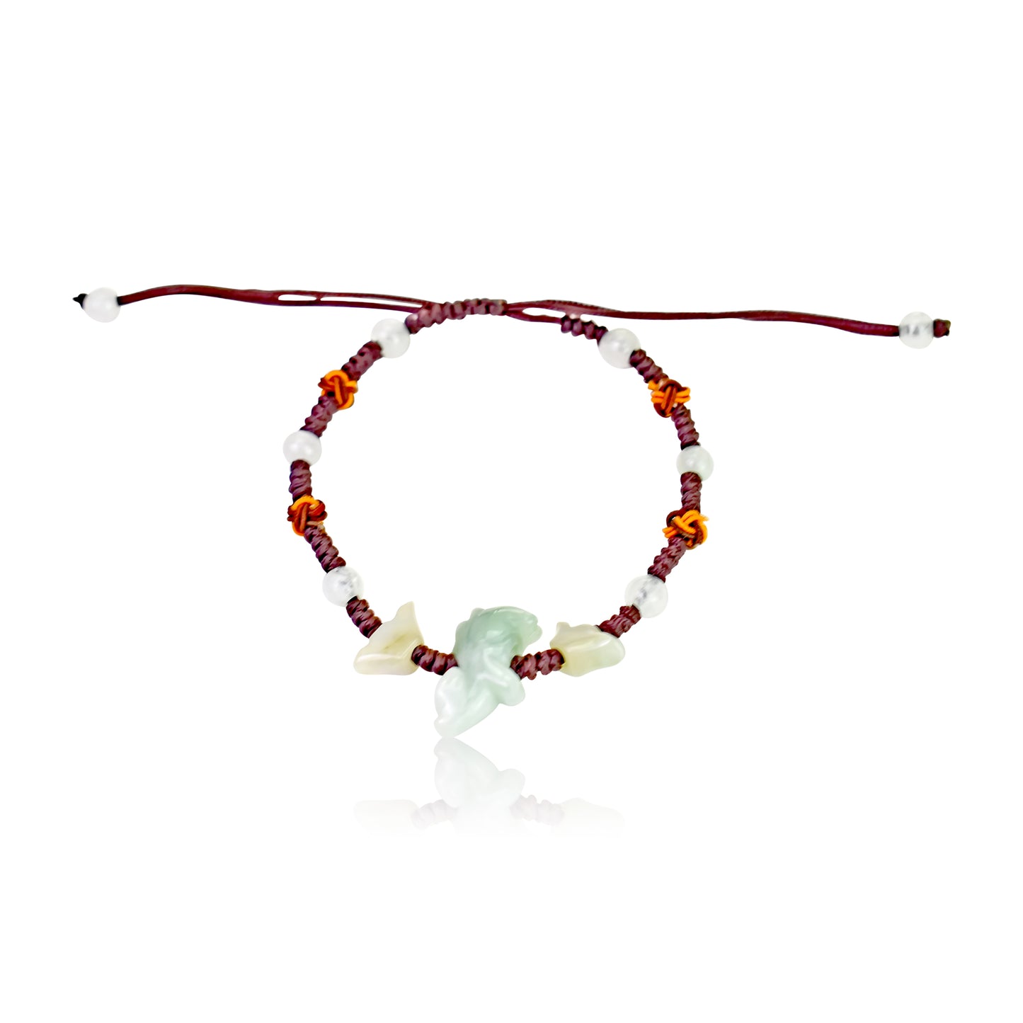 A Unique Gift: Ox Chinese Zodiac Handmade Jade Bracelet made with Green Cord