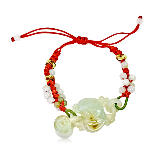 Enhance Your Luck with this Prosperity Feng Shui Bat Jade Bracelet