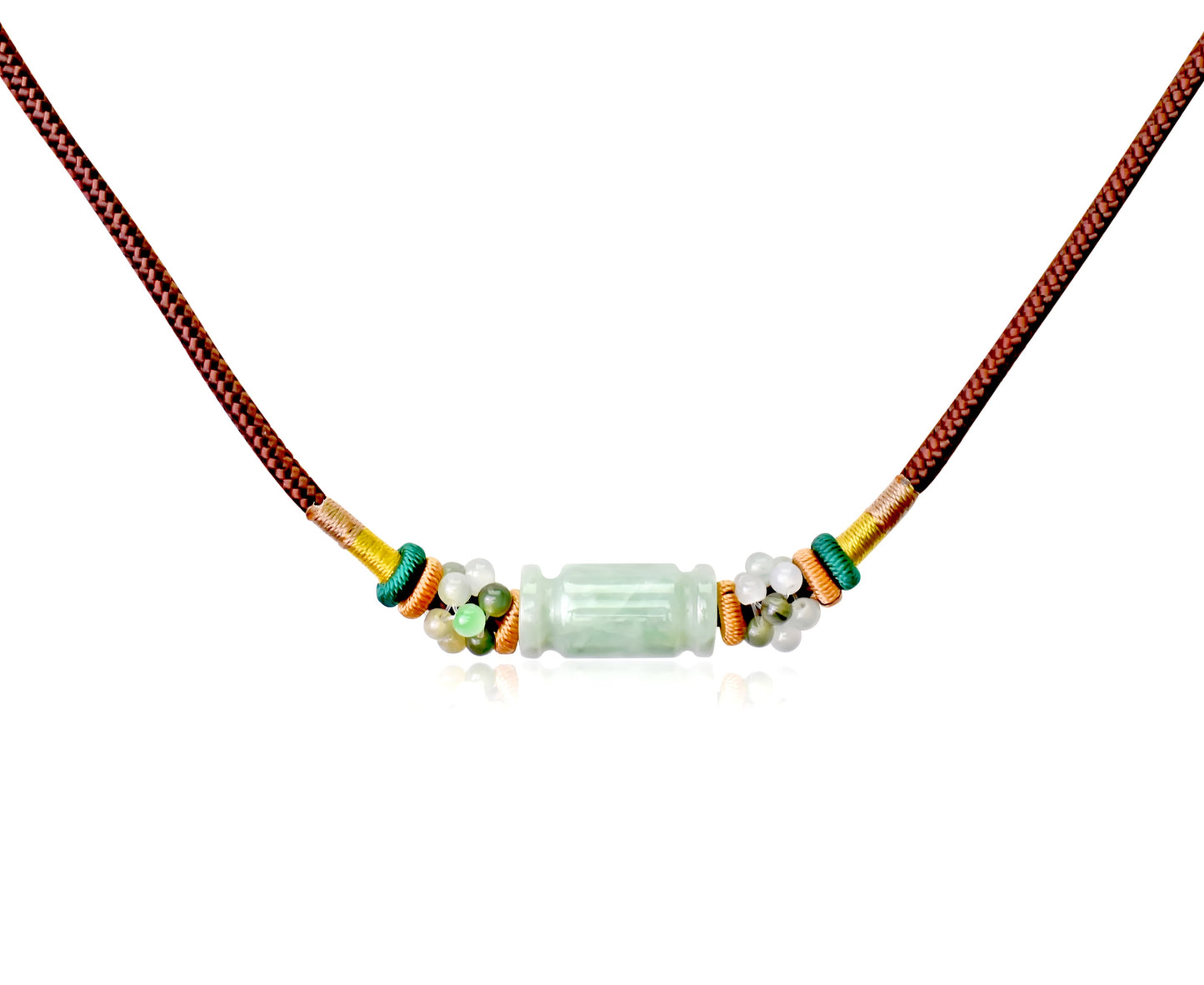 Wear Your Good Fortune with Tube Shape Jade Necklace