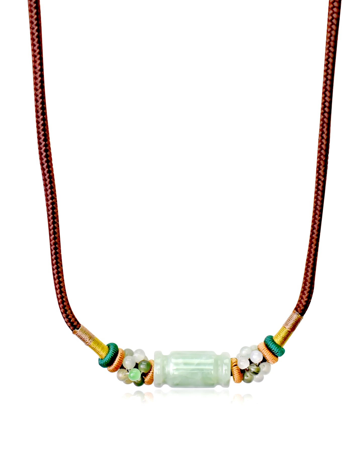 Wear Your Good Fortune with Tube Shape Jade Necklace