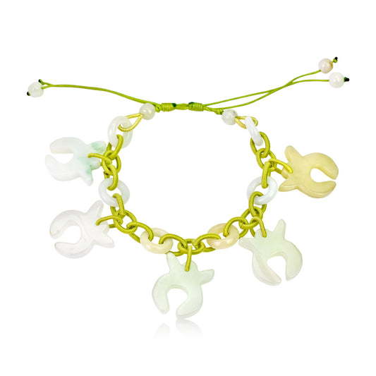 Be Stable and Reliable with a Taurus Astrology Jade Bracelet made with Lime Cord
