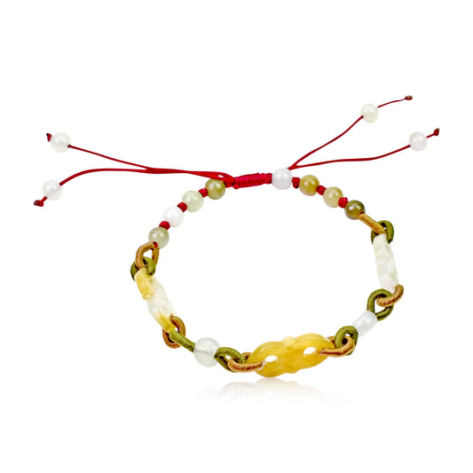 Create a Feeling of Connections with this Infinity Symbol Handmade Jade Bracelet