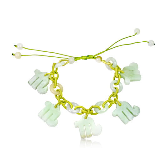 Celebrate Your Scorpio Personality with a Jade Bracelet made with Lime Cord