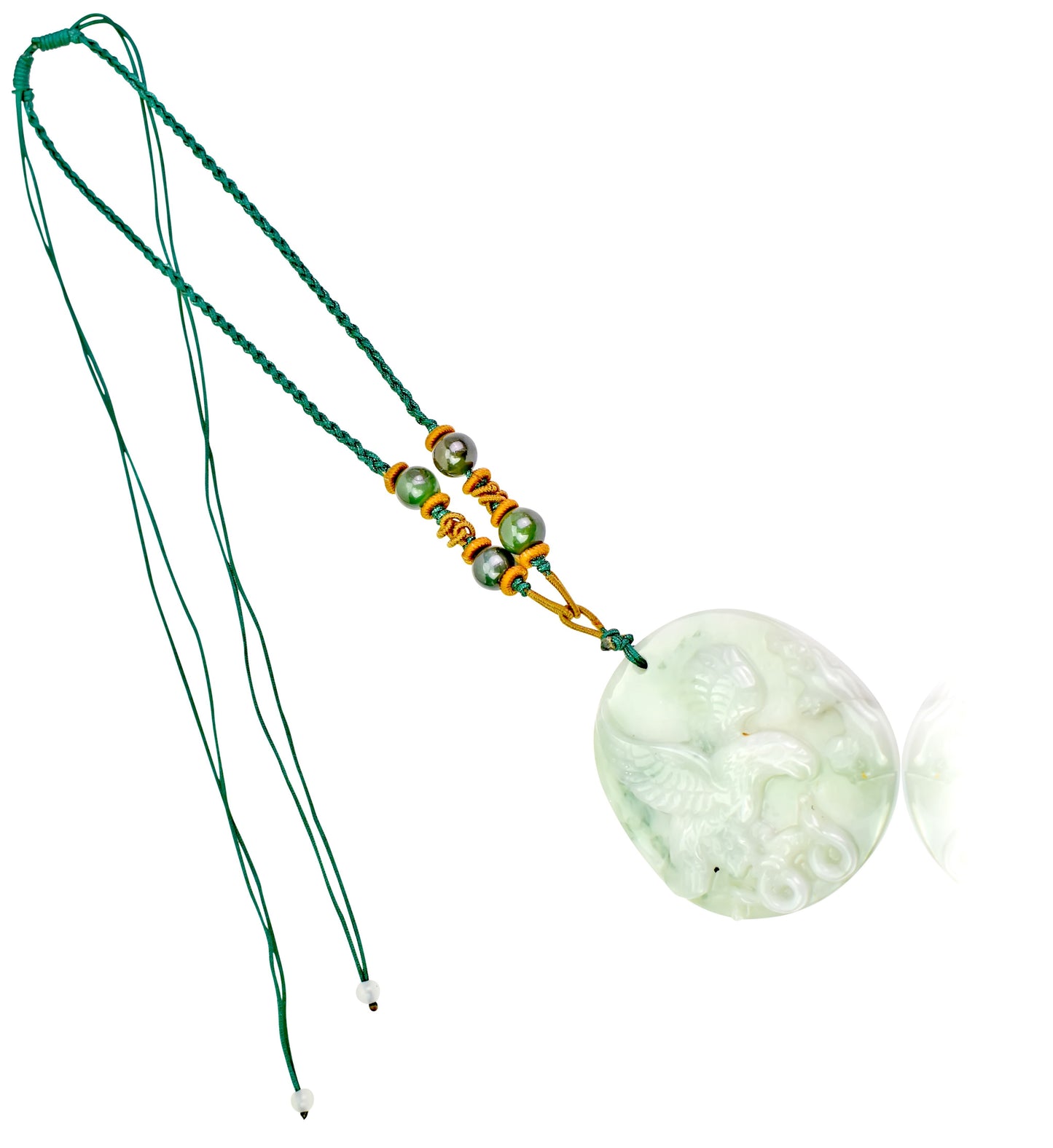 Feel Special in a Spectacular Eagle and Snake Jade Necklace
