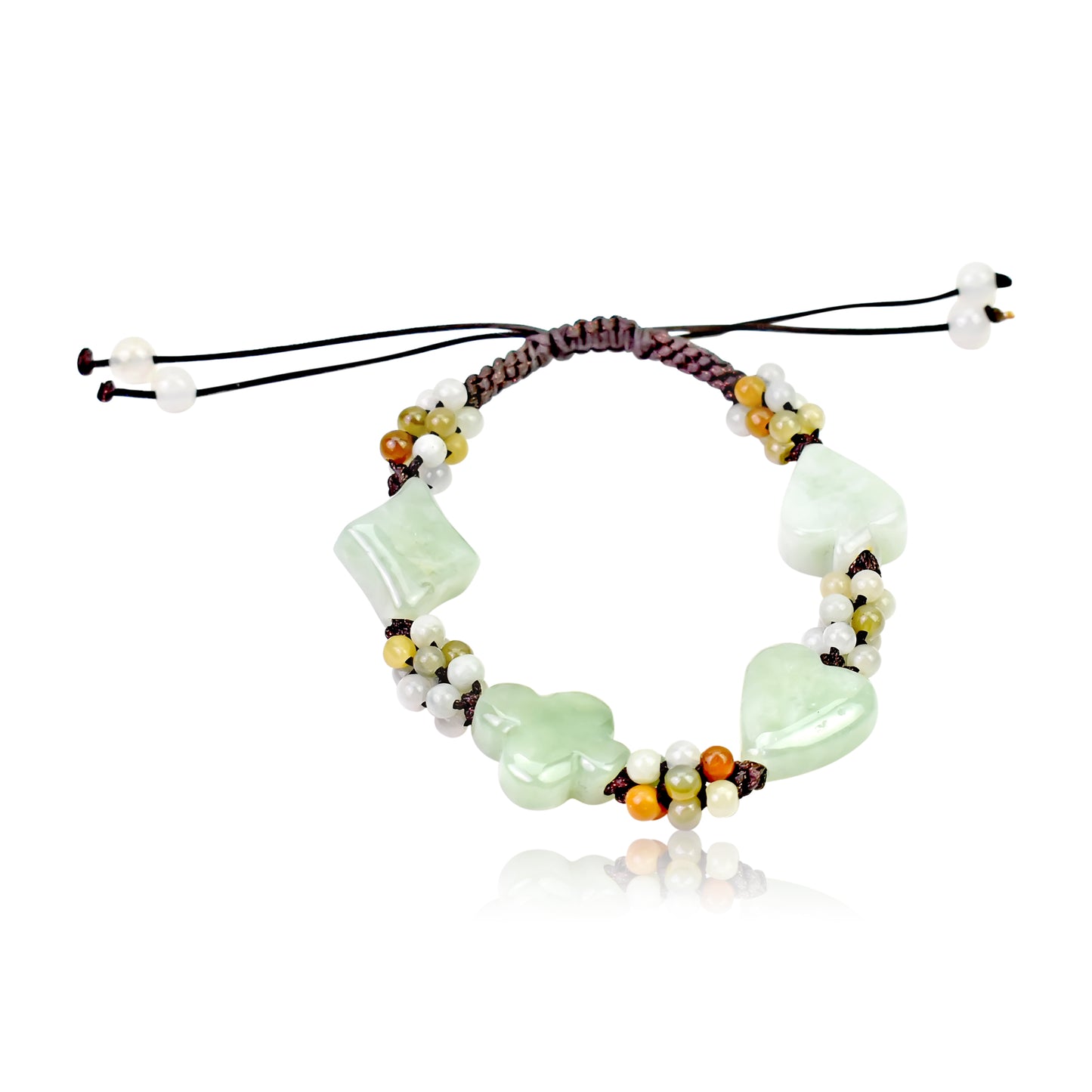 Make a Edgy Statement with this Card Deck Handmade Jade Bracelet