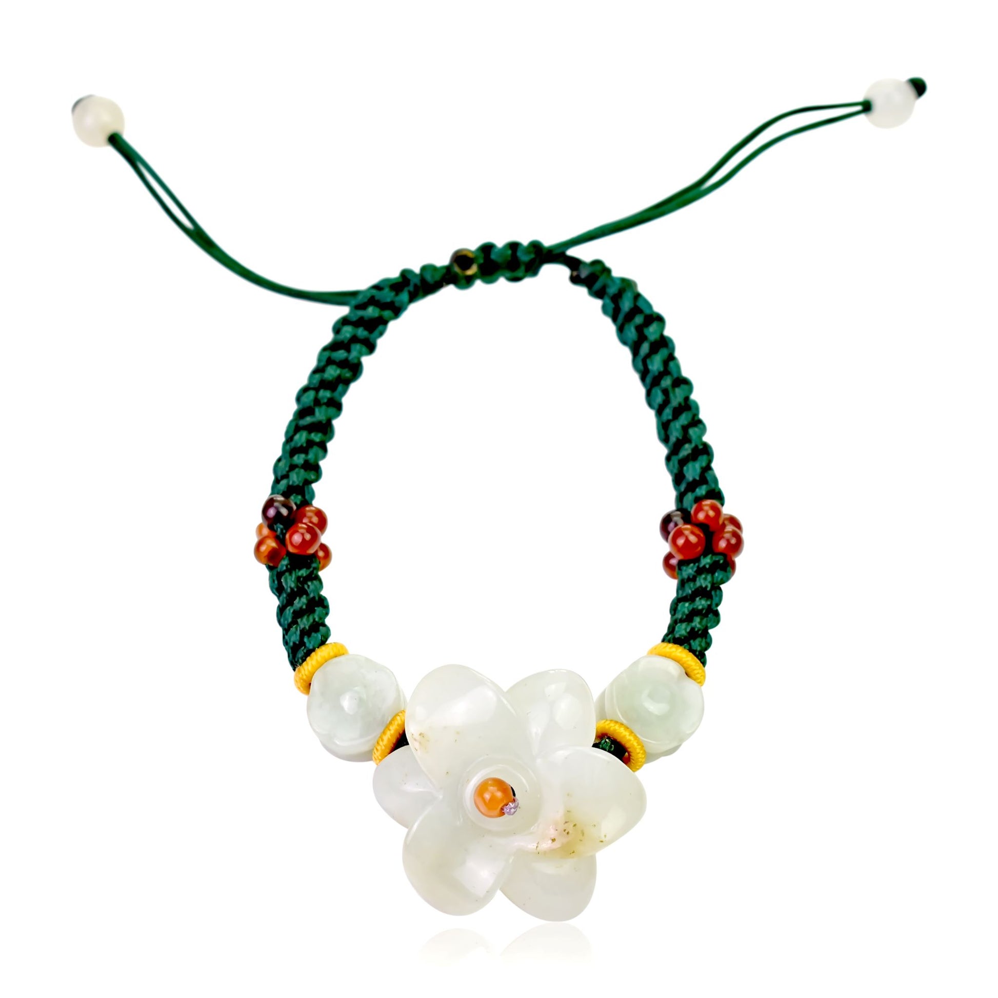 Stand Out with the Amazing Amazon Lily Flower Handmade Jade Bracelet