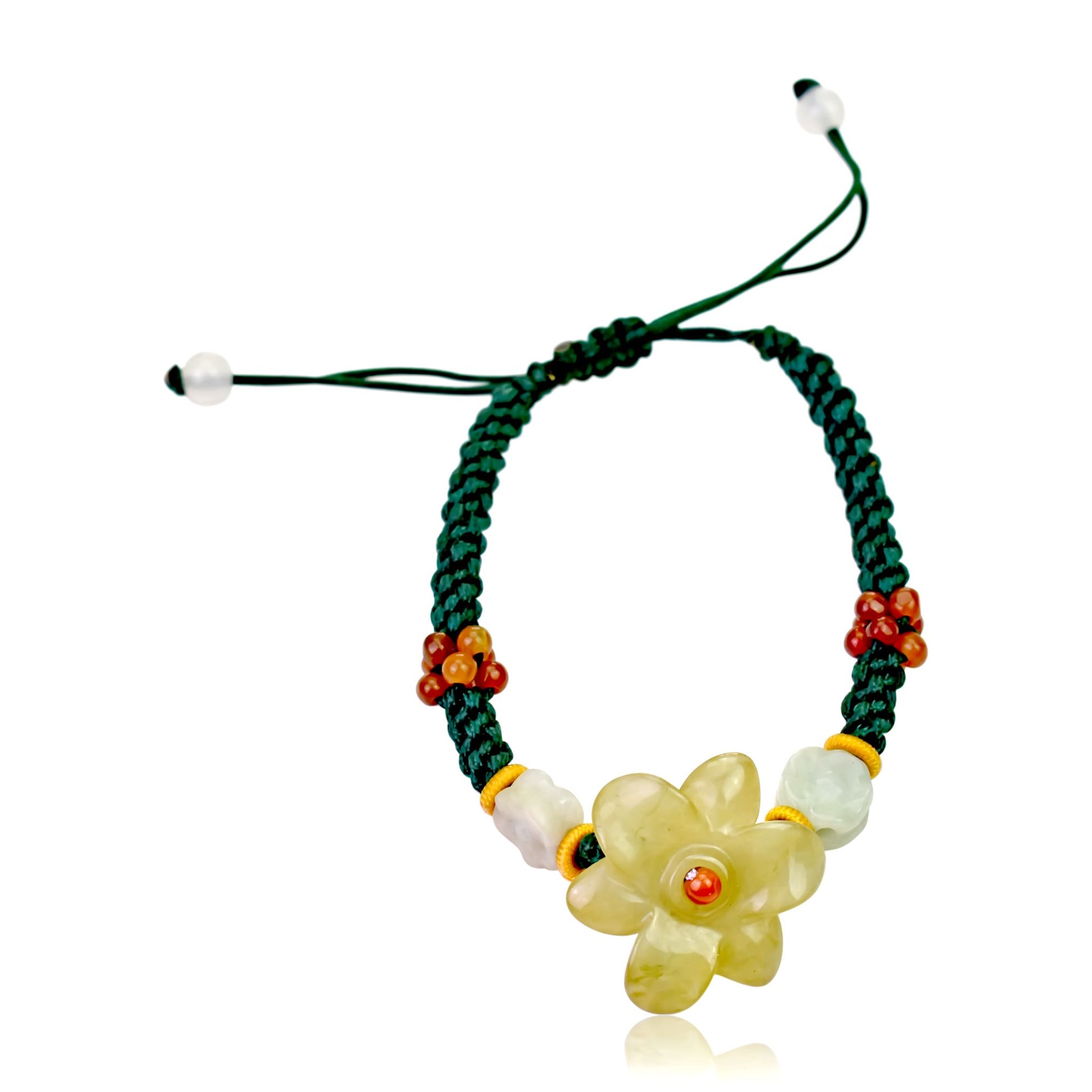 Stand Out with the Amazing Amazon Lily Flower Handmade Jade Bracelet