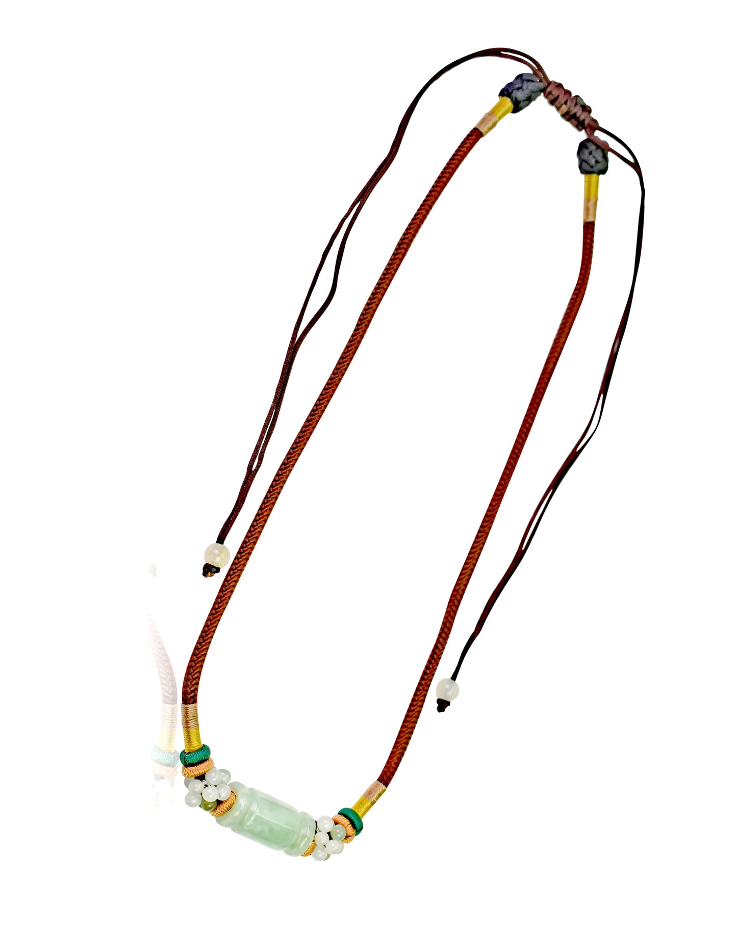 Wear Your Good Fortune with Tube Shape Jade Necklace