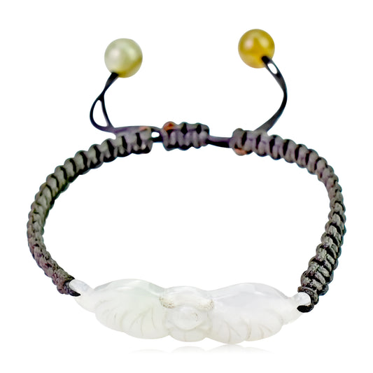 Share Prosperity with Handcrafted Jade Bat Bracelet