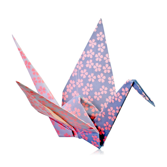 Unique Birthday Gift: Opal October Birthstone & Origami Cranes