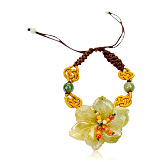 Be Bold yet Beautiful with the Petunia Flower Jade Bracelet