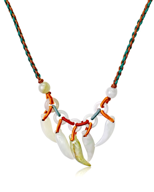 Spice your life with this Chili Handmade Jade Necklace