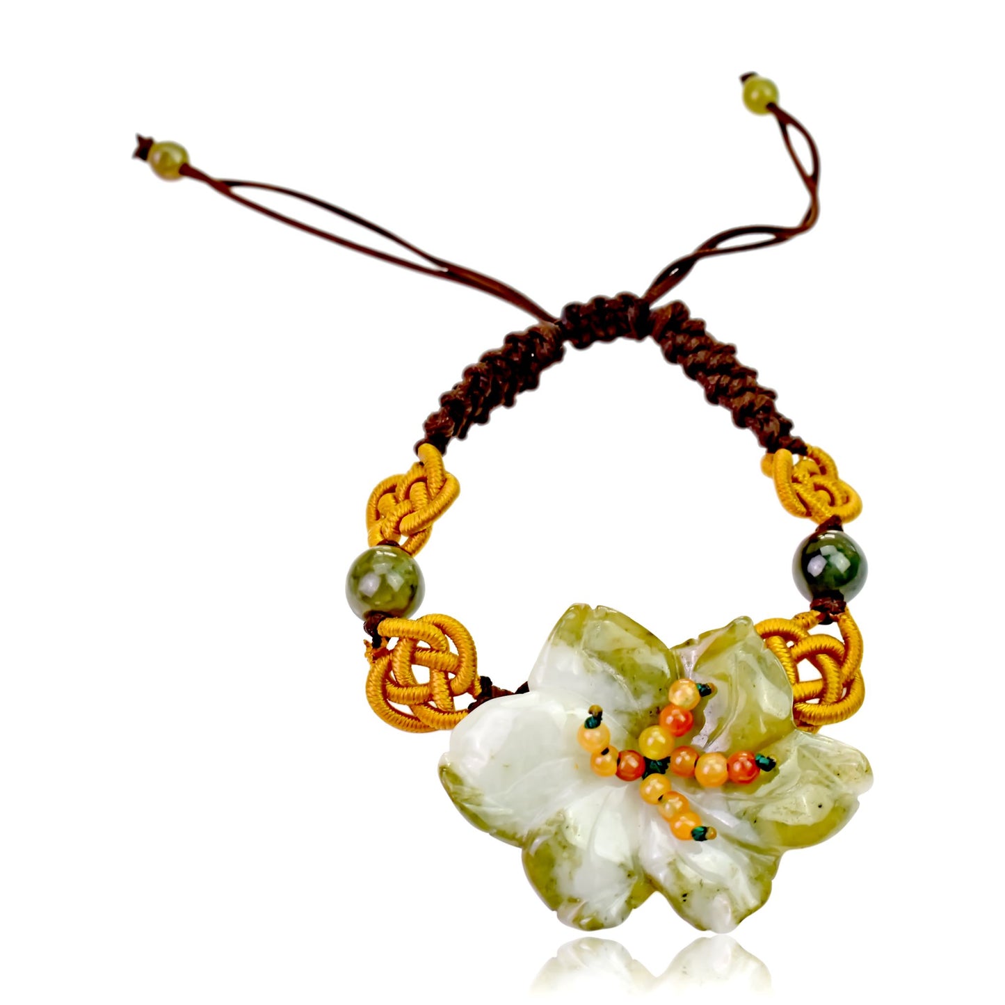 Be Bold yet Beautiful with the Petunia Flower Jade Bracelet