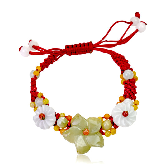 Add a Pop of Color to Your Style with this Breath of Heaven Bracelet with Red Cord