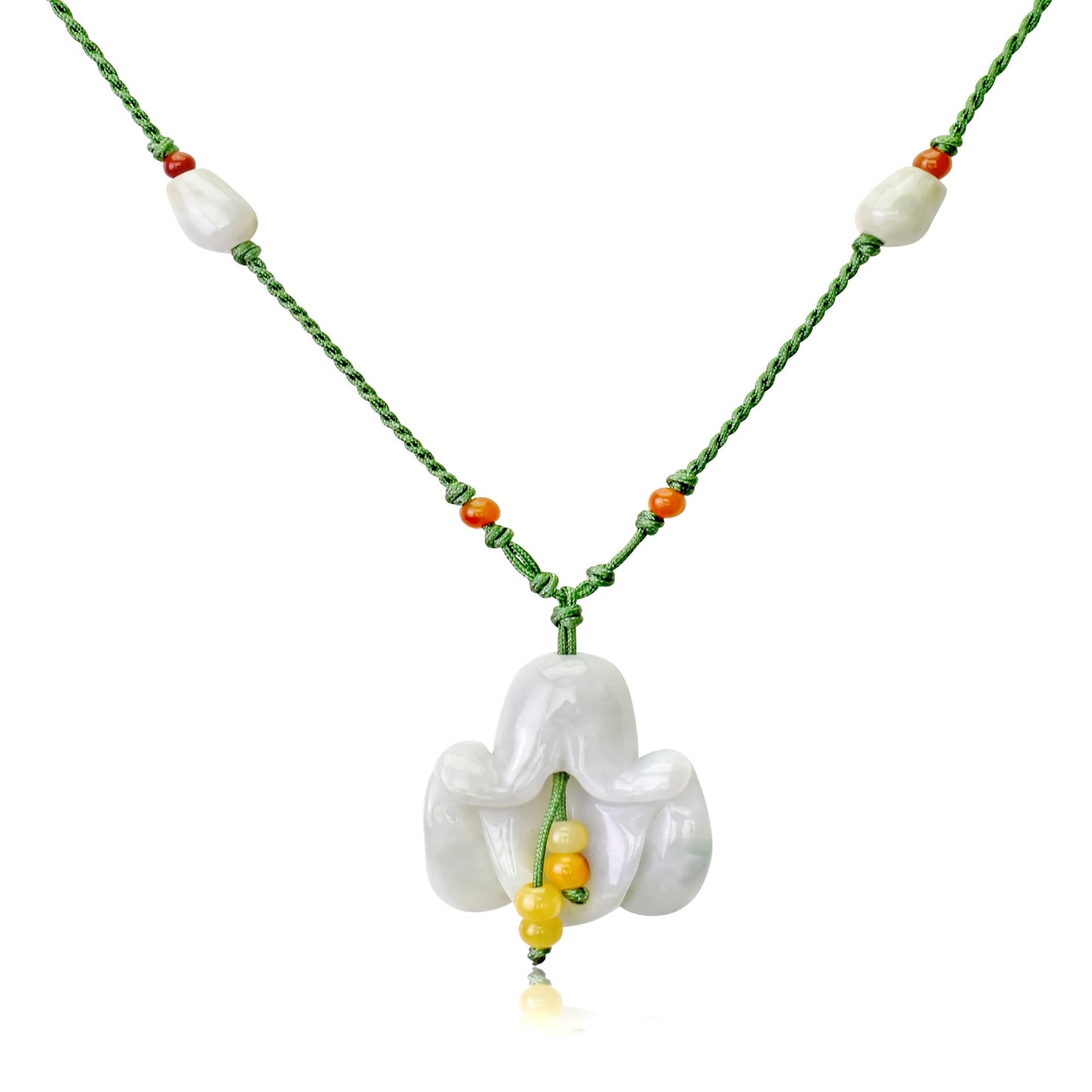 Look Radiant with a Bellflower Handmade Jade Necklace
