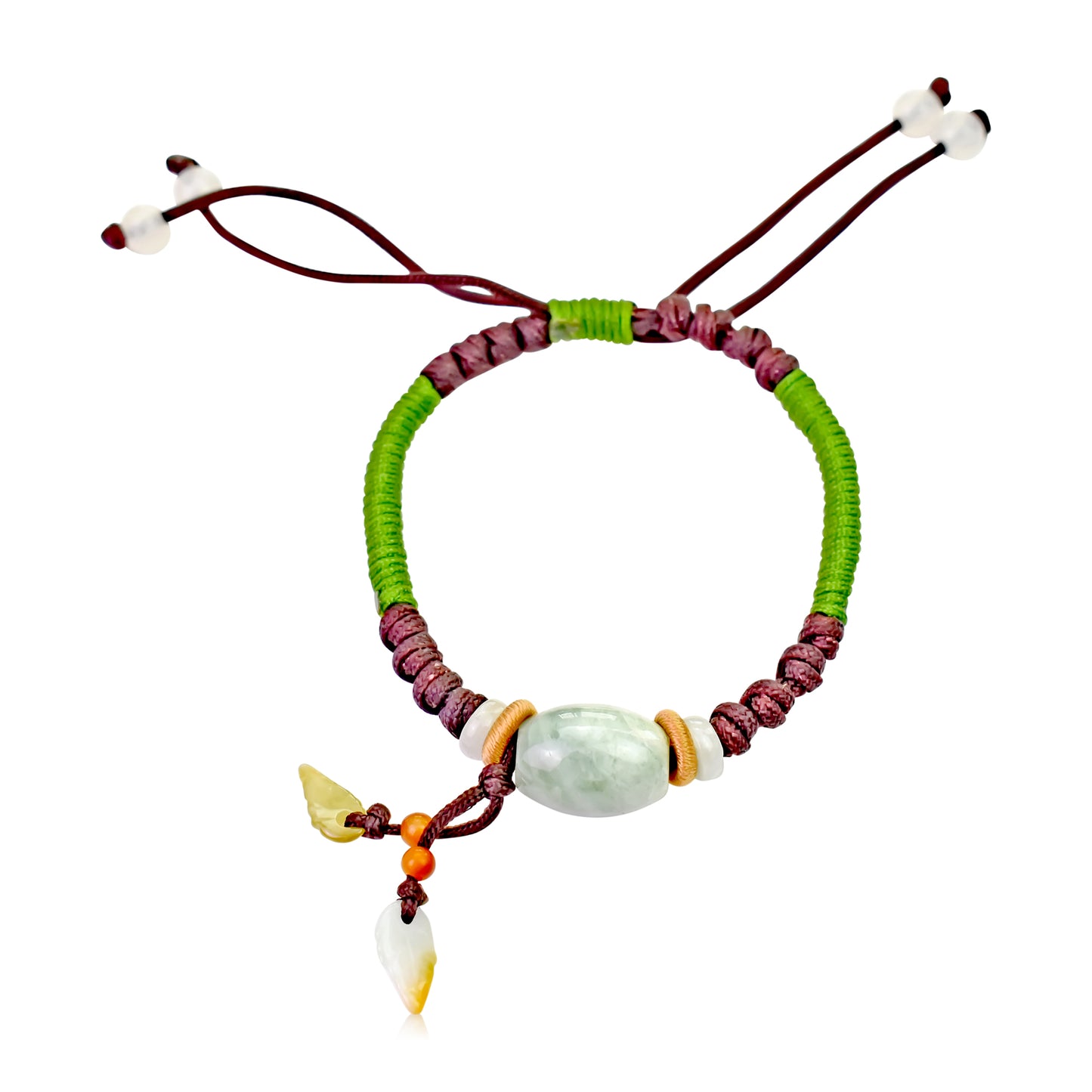 Show Off Your Personal Style with Cute Oblong Shaped Beads Jade Bracelet