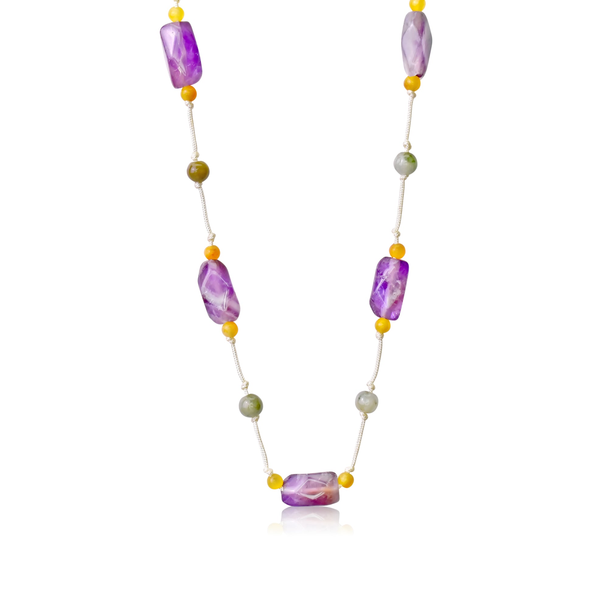 Shine Bright with the Amethyst Handmade Gemstone Necklace