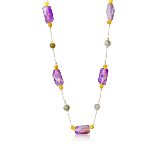 Shine Bright with the Amethyst Handmade Gemstone Necklace