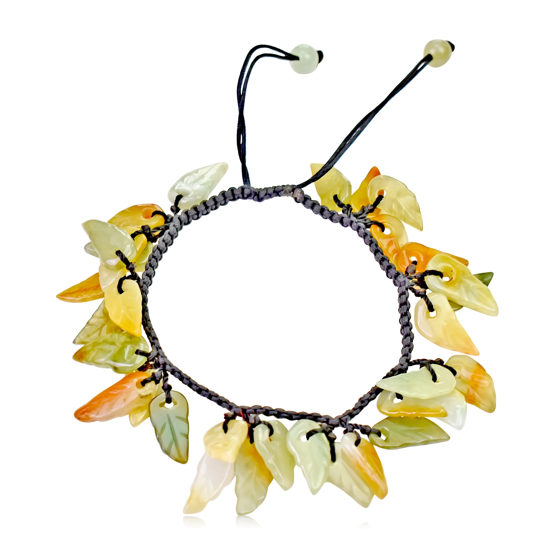 Express Your Style with Handcrafted Leafs Jewellery from Mother Earth made with Black Cord