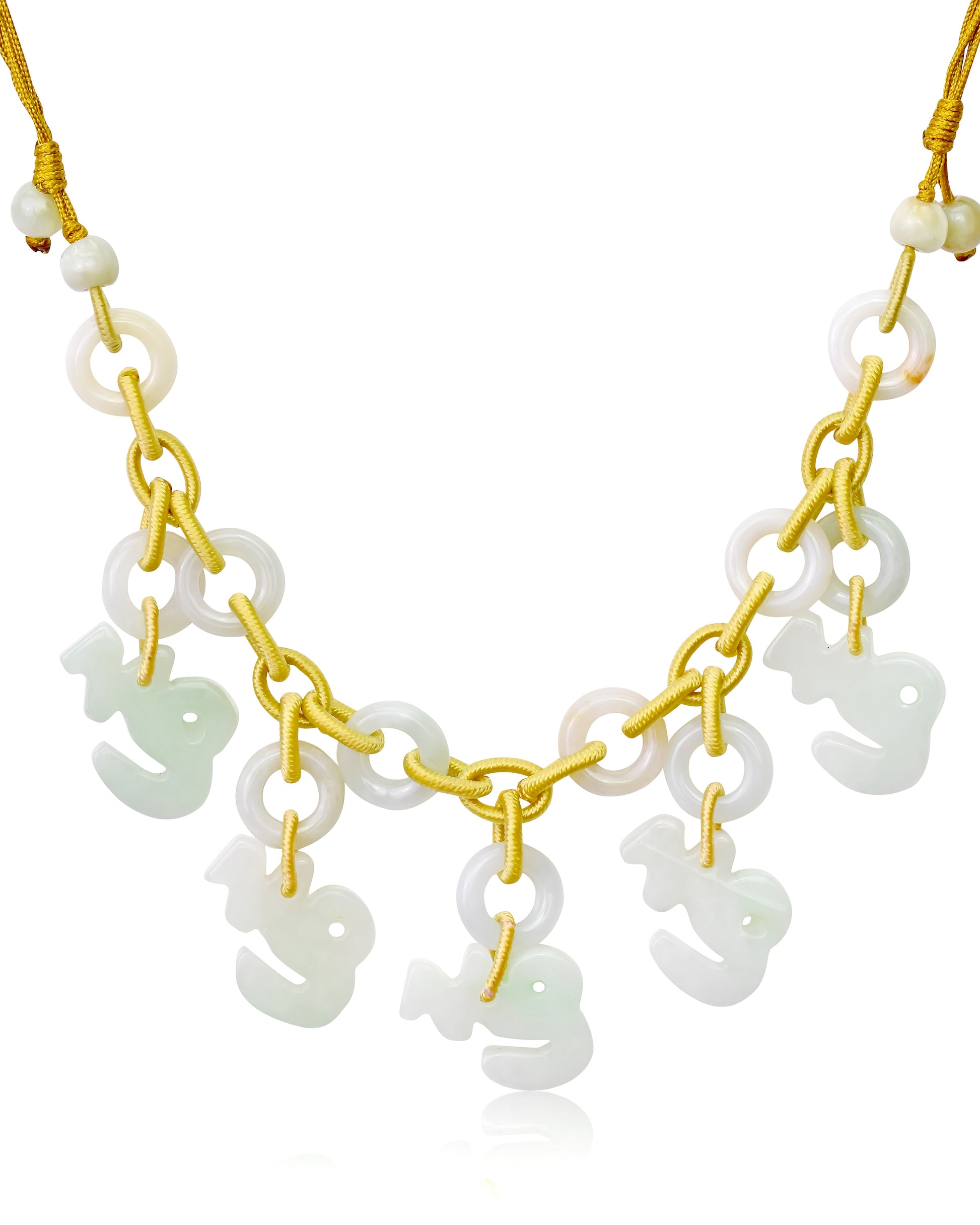 Get the Perfect Gift for the Hardworking Capricorn: Jade Necklace made with Yellow Cord