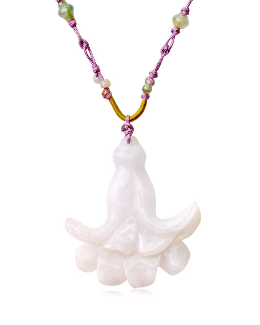 Show Off Your Style with Creative Bellflower Jade Necklace