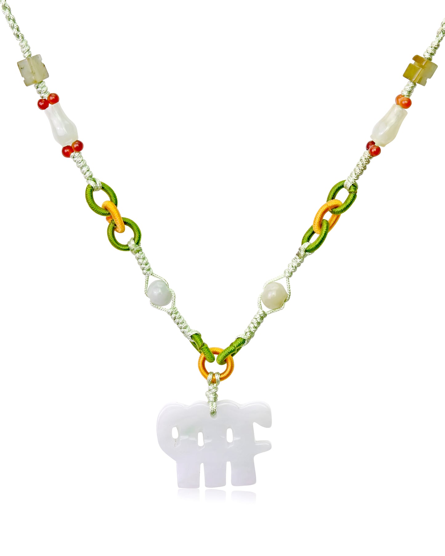 Celebrate Your Virgo Balance Nature with a Handcrafted Jade Necklace made with Sea Green Cord