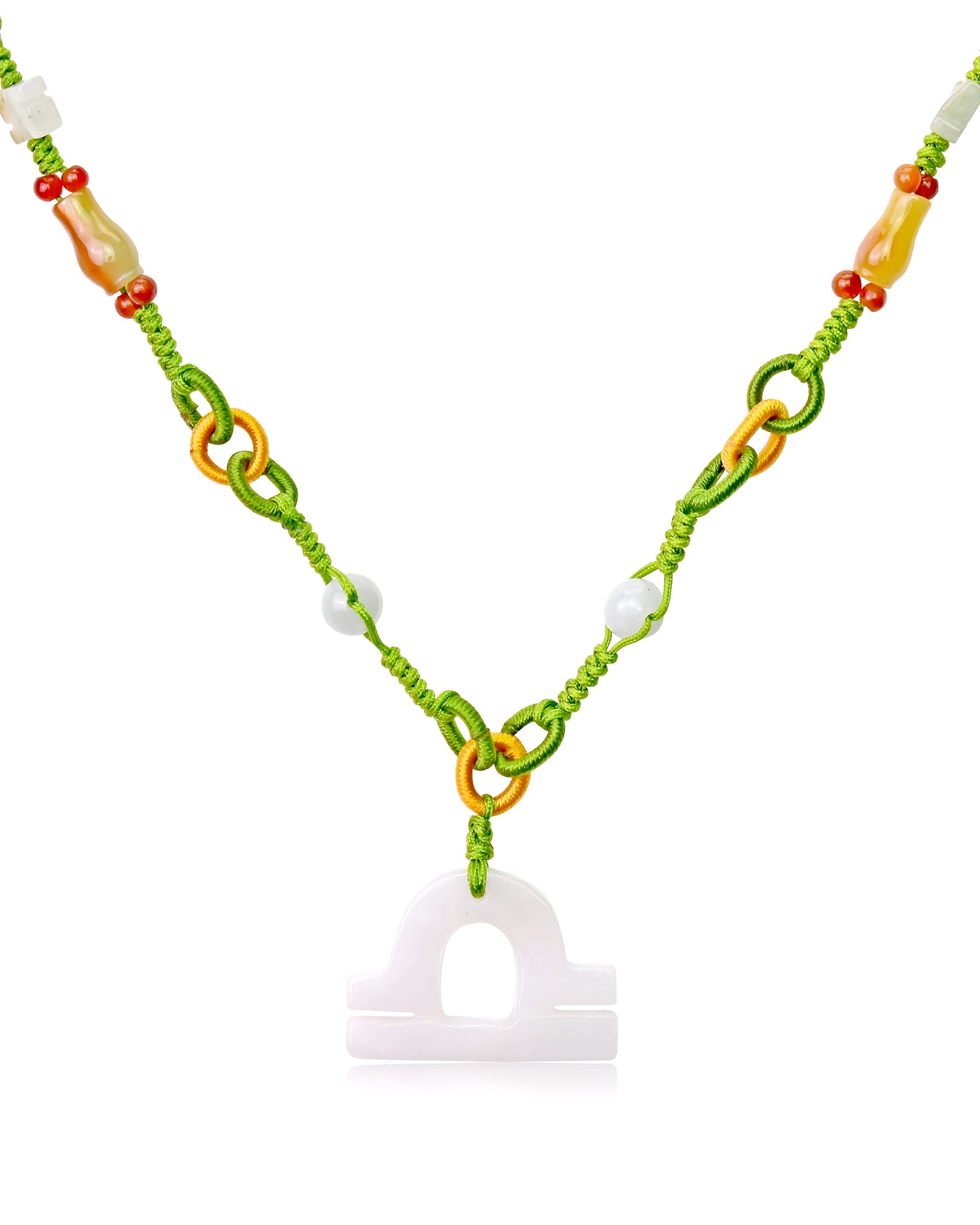Get the Perfect Get the Perfect Gift for the Libra in Your Life with Jade Necklace made with Lime Cord