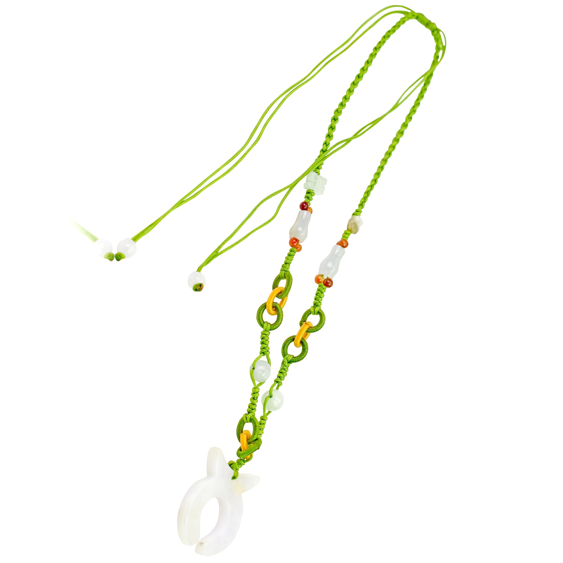 Stand Out with the Taurus Astrology Handmade Jade Necklace made with Lime Cord